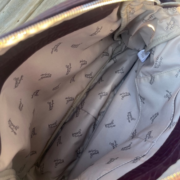 Jewell by thirty one  pebble Leather Satchel burgundy - Picture 8 of 11